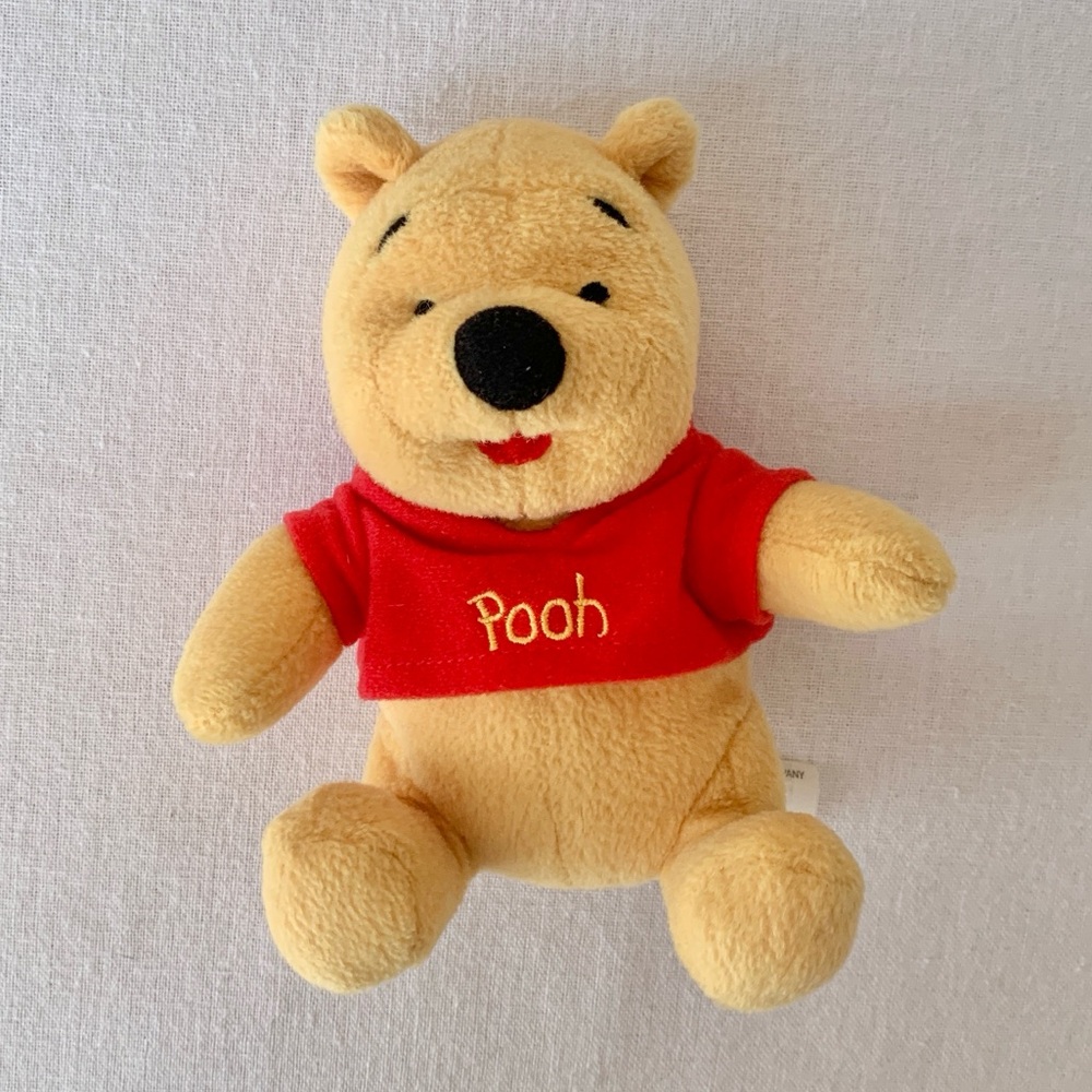 Disney Mattel Winnie the Pooh Beanie Baby Teddy Bear Miniature Stuffed Character